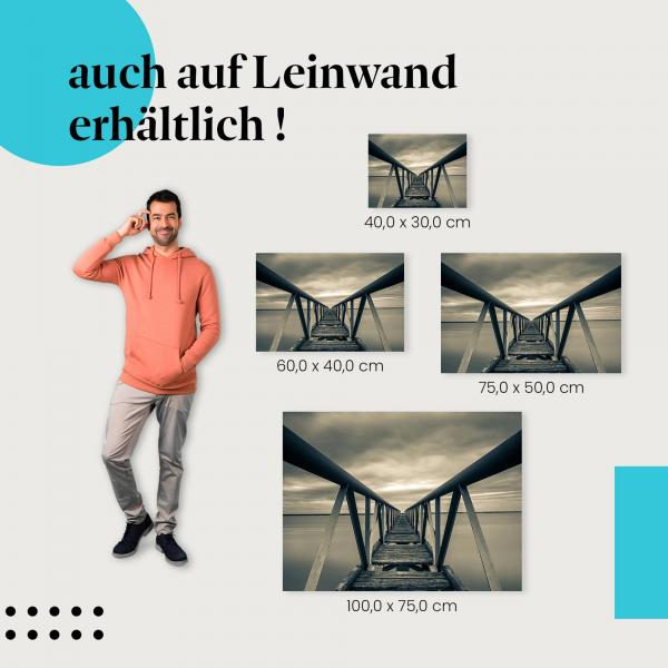 "Steg über den See" Leinwandbild. Finde die ideale Größe für dein Zuhause & setze Akzente mit Kunst!