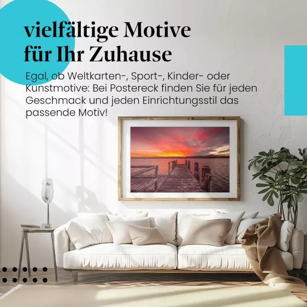 Steg & Berge | Postereck 3824 Steg & Berge | Postereck 3824