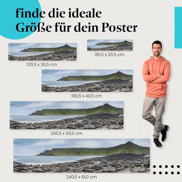 Giant's Causeway, Poster: Steinküste, Formationen, Insel.