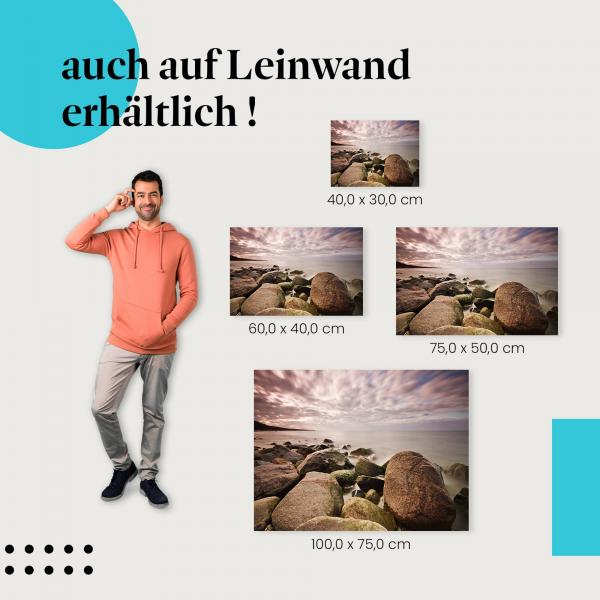 Leinwandbild "Steinküste": Meer & Ostsee