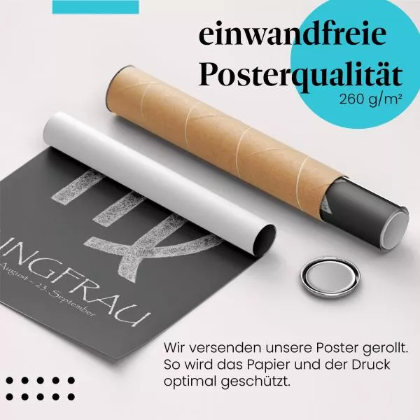 Sternzeichen Jungfrau: Analytisch | Postereck 1930 Sternzeichen Jungfrau: Analytisch | Postereck 1930