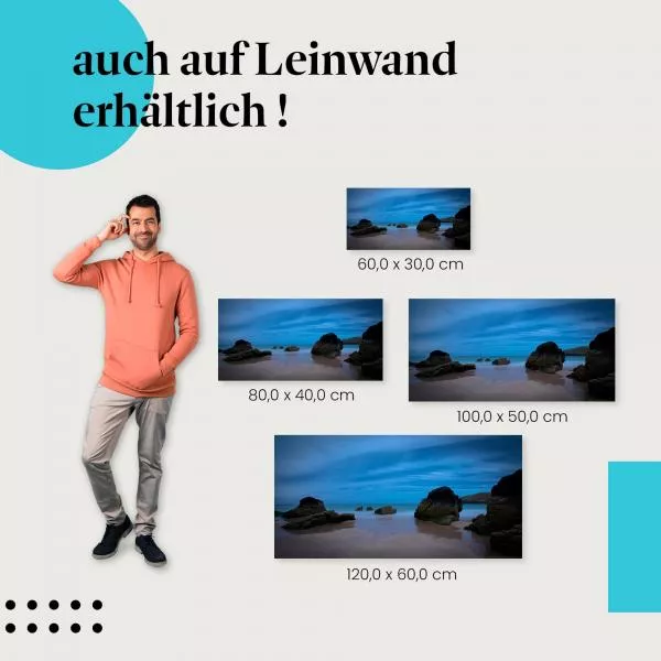 Blaue Stunde: Einsamer Strand & Magie | Postereck 0495 Blaue Stunde: Einsamer Strand & Magie | Postereck 0495
