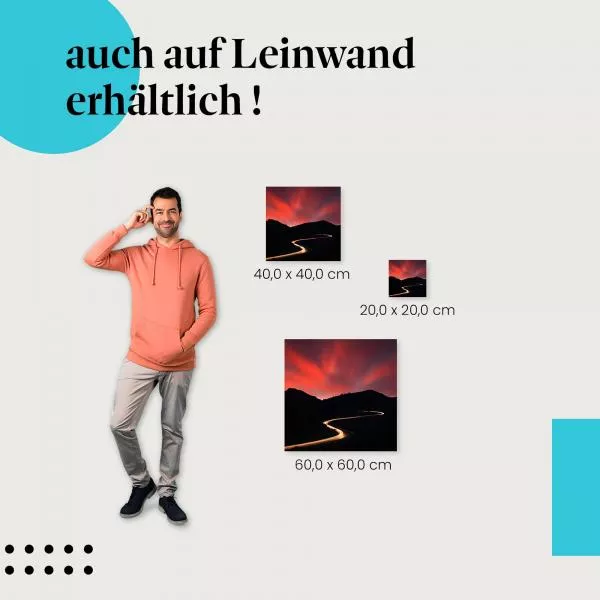 Nächtliche Straße | Postereck 2271 Nächtliche Straße | Postereck 2271
