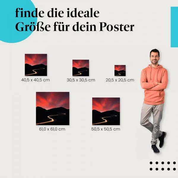 Nächtliche Straße | Postereck 2271 Nächtliche Straße | Postereck 2271