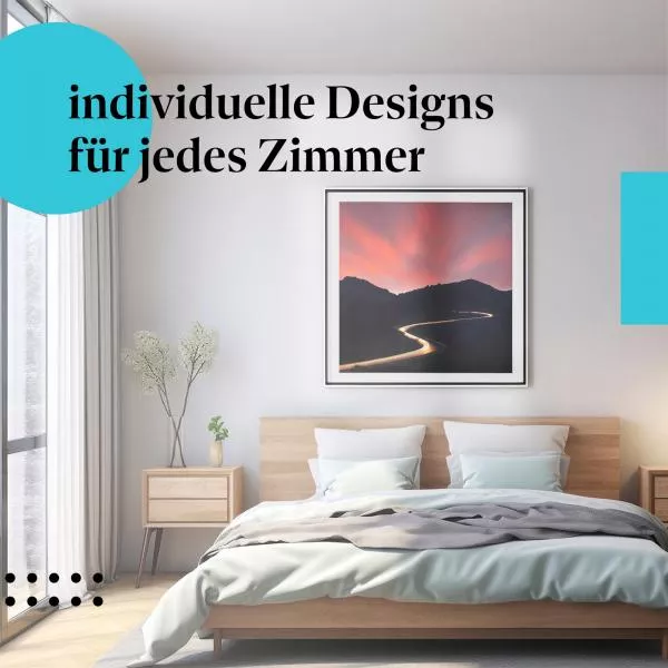 Nächtliche Straße | Postereck 2271 Nächtliche Straße | Postereck 2271