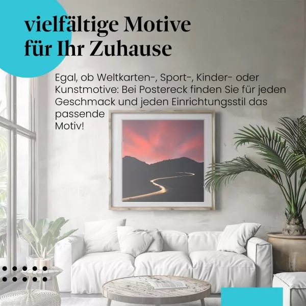 Nächtliche Straße | Postereck 2271 Nächtliche Straße | Postereck 2271