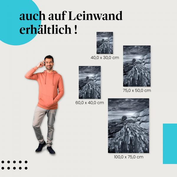 Wellen: Leinwandbild. Küste, Sturm, dramatisch.