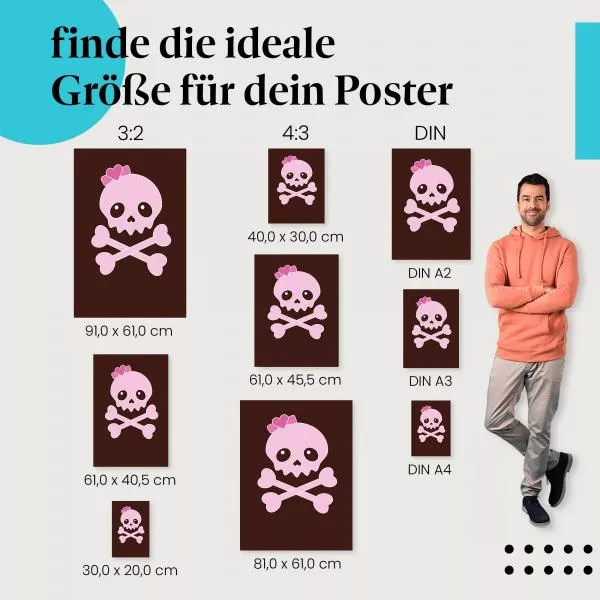 Pink Skull | Postereck 3940 Pink Skull | Postereck 3940