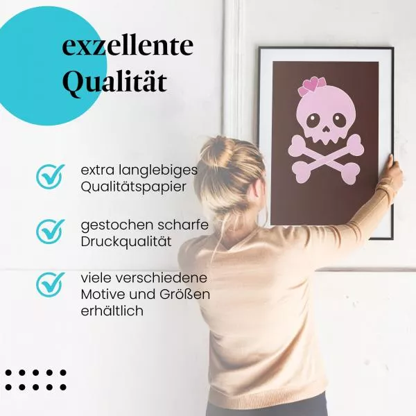 Pink Skull | Postereck 3940 Pink Skull | Postereck 3940