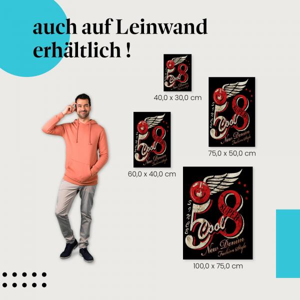 Leinwandbild "Since 58": Coolness & Fashion