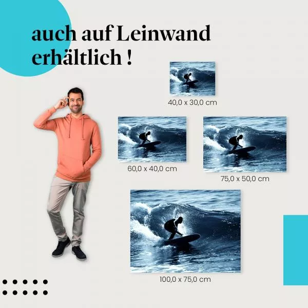 Surfen: Harmonie mit der Natur | Postereck 0186 Surfen: Harmonie mit der Natur | Postereck 0186