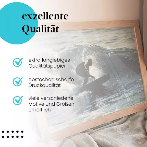 Surfen: Harmonie mit der Natur | Postereck 0186 Surfen: Harmonie mit der Natur | Postereck 0186