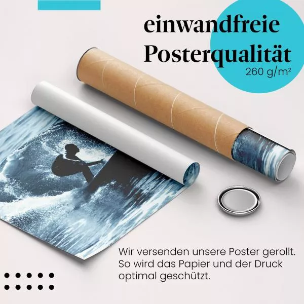 Surfen: Harmonie mit der Natur | Postereck 0186 Surfen: Harmonie mit der Natur | Postereck 0186