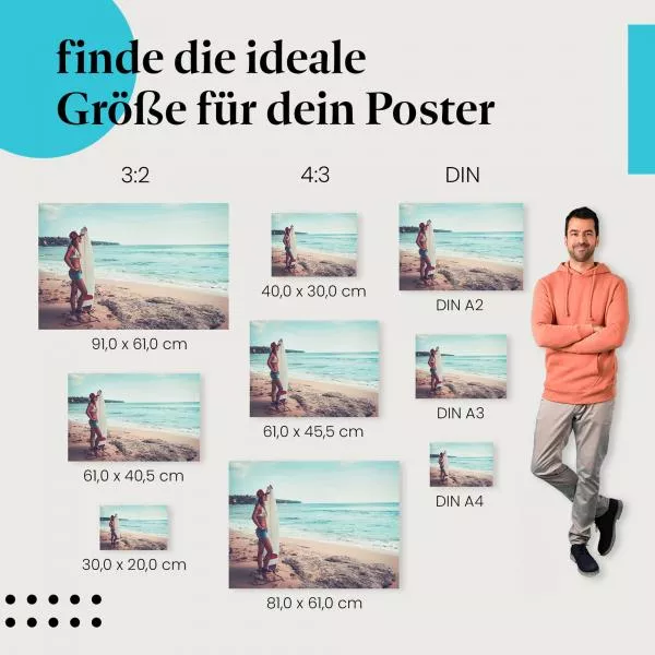 Surferin am Strand | Postereck 2948 Surferin am Strand | Postereck 2948