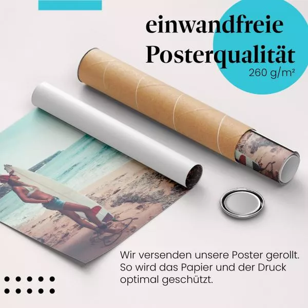 Surferin am Strand | Postereck 2948 Surferin am Strand | Postereck 2948