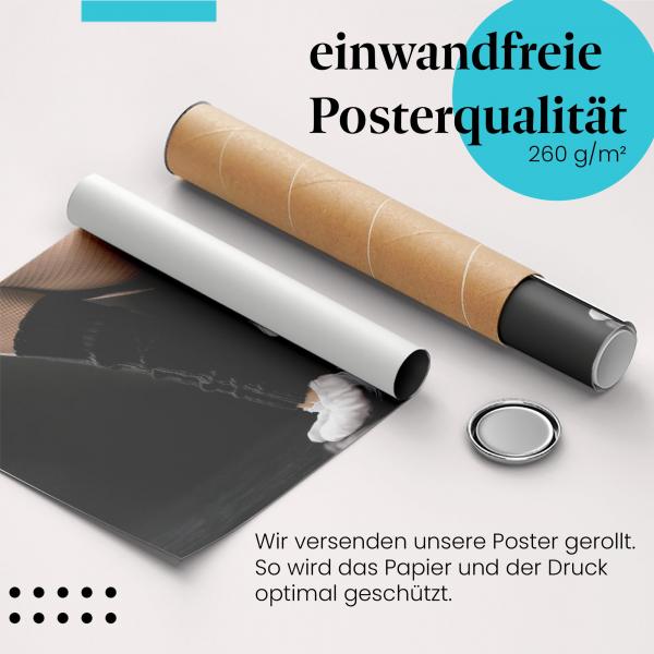 Gerolltes Poster "Ballettfüße" - Tanz & Detail, sicher verpackt.