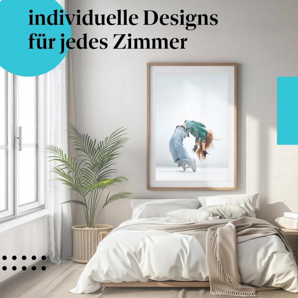 Schlafzimmer Deko: Bewegung & Anmut mit "Tänzerin" Poster