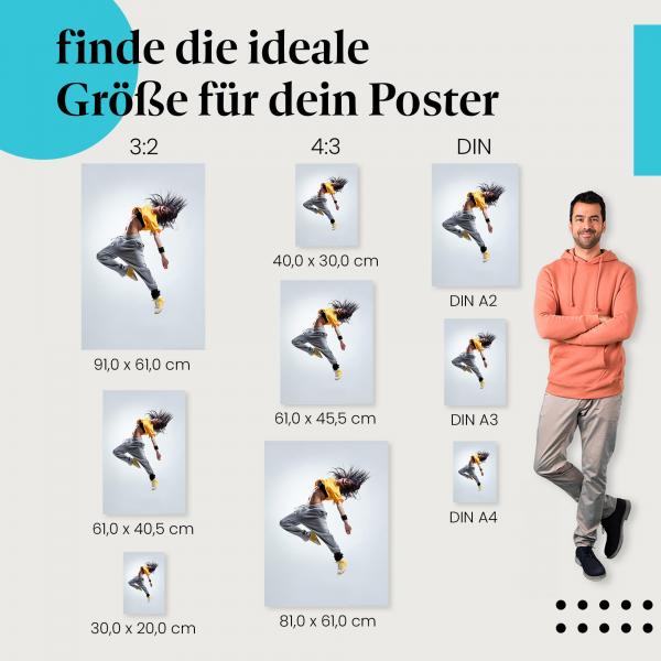 Ausdruckstanz Poster: Emotionale Wanddeko - finde die passende Größe!