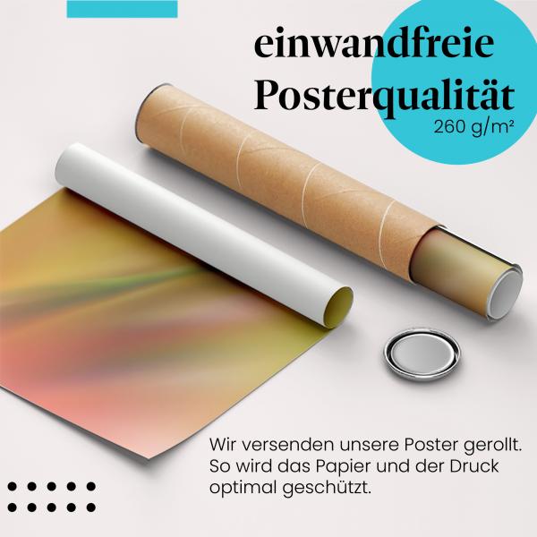 Gerolltes Poster "Tautropfen". Natur & Fotografie, sicher verpackt.
