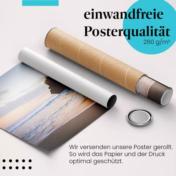 Sonnenuntergang: Meerestempel | Postereck 1785 Sonnenuntergang: Meerestempel | Postereck 1785