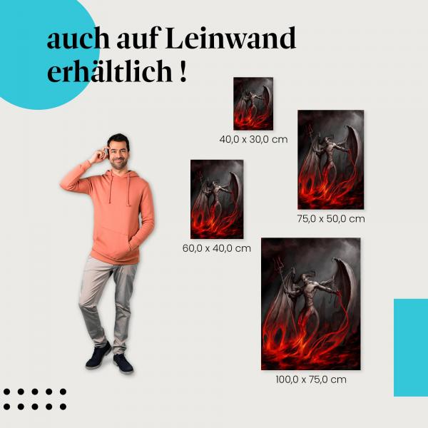 "Herr der Unterwelt" Leinwandbild. Finde die ideale Größe und setze Akzente!