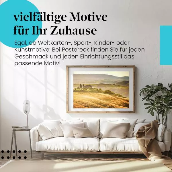 Goldene Stunde in der Toskana | Postereck 0542 Goldene Stunde in der Toskana | Postereck 0542