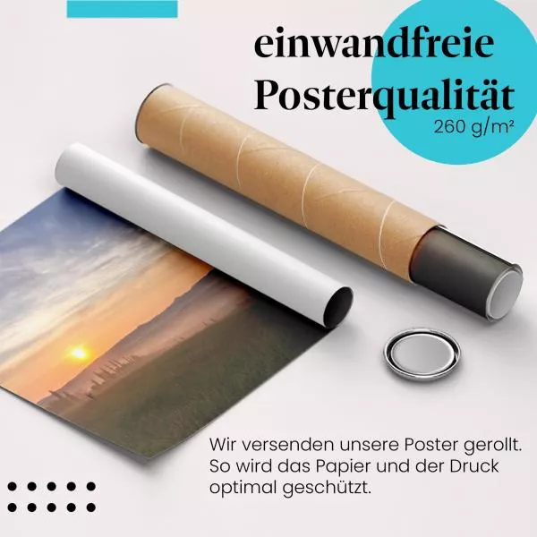 Sonnenaufgang über der Toskana | Postereck 1484 Sonnenaufgang über der Toskana | Postereck 1484