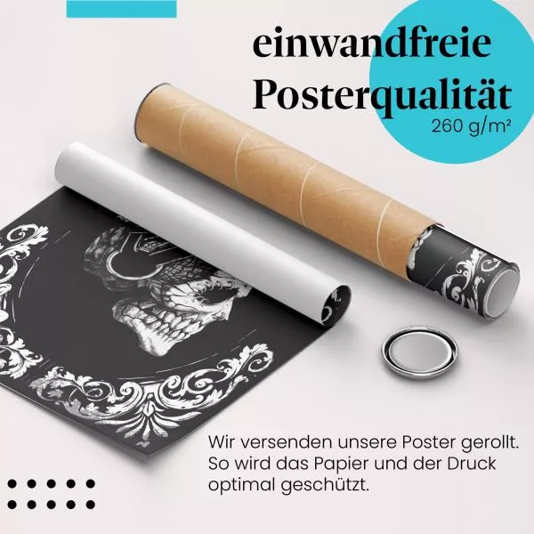 Totenkopf: Iro & Kopfhörer | Postereck 1992 Totenkopf: Iro & Kopfhörer | Postereck 1992