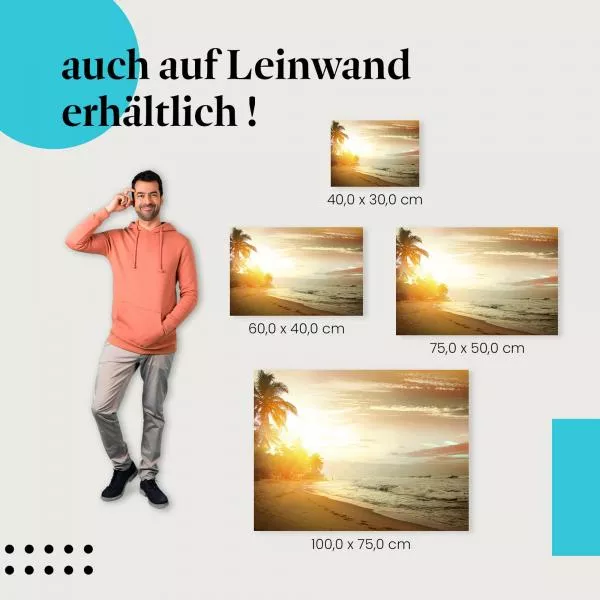 Sonnenuntergang am Strand | Postereck 2597 Sonnenuntergang am Strand | Postereck 2597