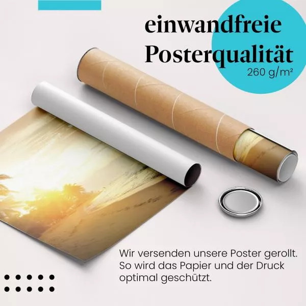 Sonnenuntergang am Strand | Postereck 2597 Sonnenuntergang am Strand | Postereck 2597