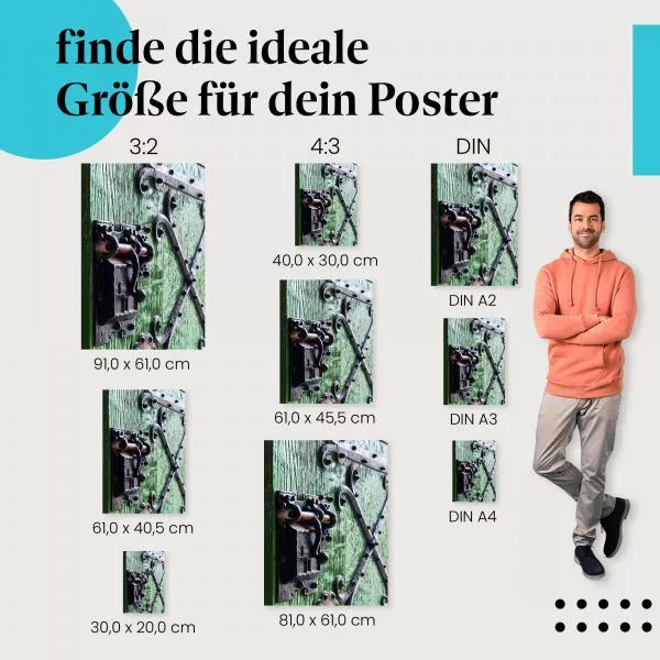 Antike Holztür | Postereck 3658 Antike Holztür | Postereck 3658