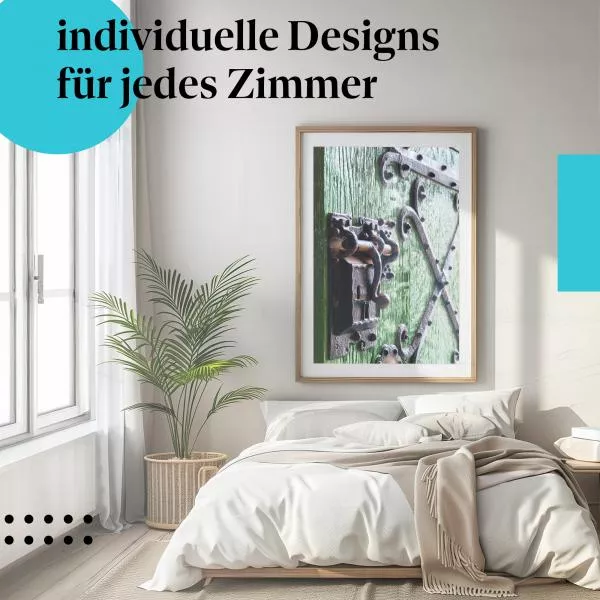 Antike Holztür | Postereck 3658 Antike Holztür | Postereck 3658
