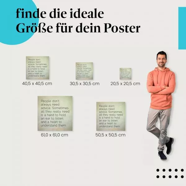 Einfach zuhören | Postereck 2304