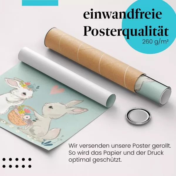 Verliebte Hasen | Postereck 4012 Verliebte Hasen | Postereck 4012