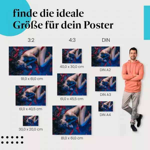 Frau mit Federn | Postereck 2933 Frau mit Federn | Postereck 2933