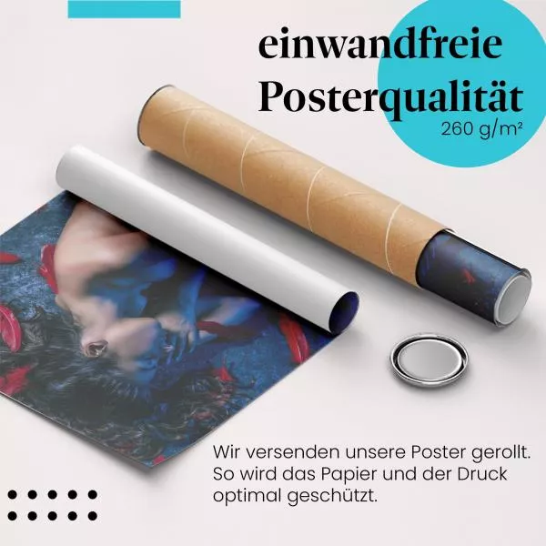 Frau mit Federn | Postereck 2933 Frau mit Federn | Postereck 2933