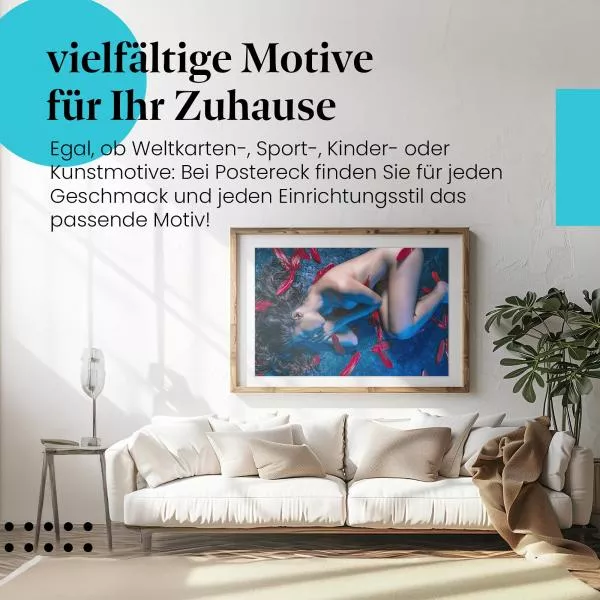 Frau mit Federn | Postereck 2933 Frau mit Federn | Postereck 2933