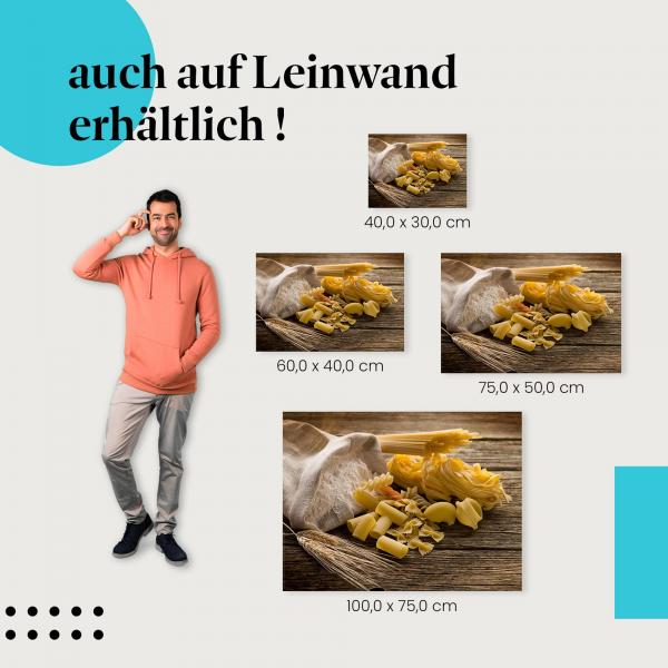 "Pasta" Leinwandbild. Finde die ideale Größe & setze Akzente mit Kunst in deinem Zuhause!