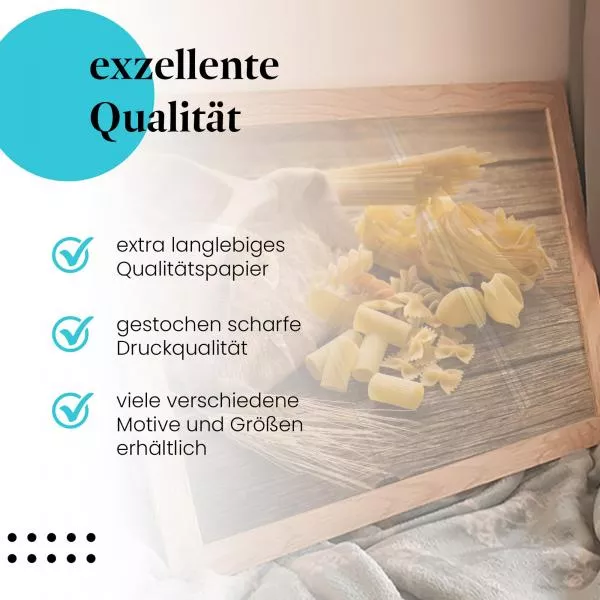 Pasta-Vielfalt: Von Spaghetti bis Farfalle | Postereck 0113 Pasta-Vielfalt: Von Spaghetti bis Farfalle | Postereck 0113