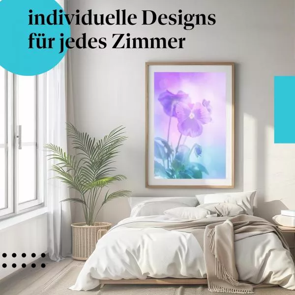 Violette Blume im Sonnenlicht | Postereck 1425 Violette Blume im Sonnenlicht | Postereck 1425