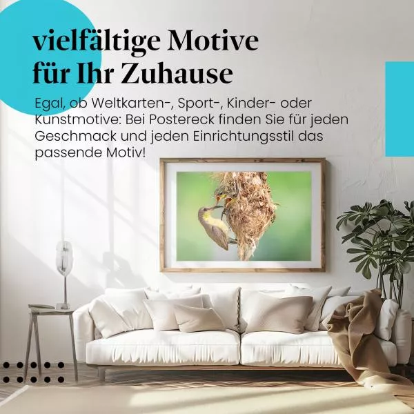 Hungrige Vogelküken | Postereck 4119 Hungrige Vogelküken | Postereck 4119