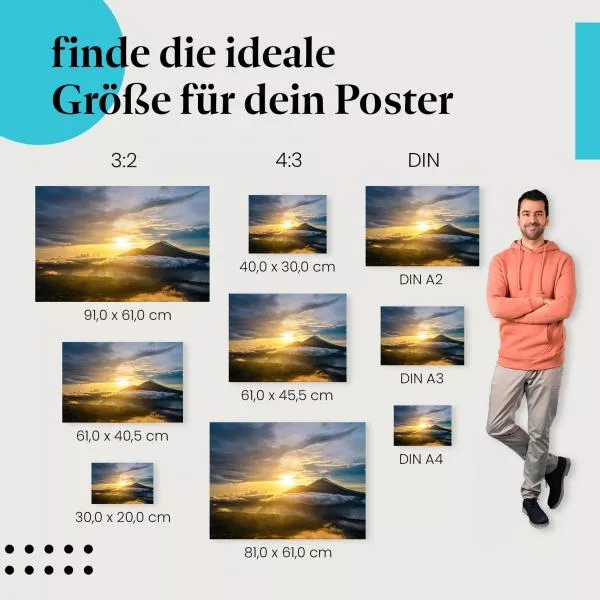 Vulkan-Sonnenaufgang | Postereck 3153 Vulkan-Sonnenaufgang | Postereck 3153