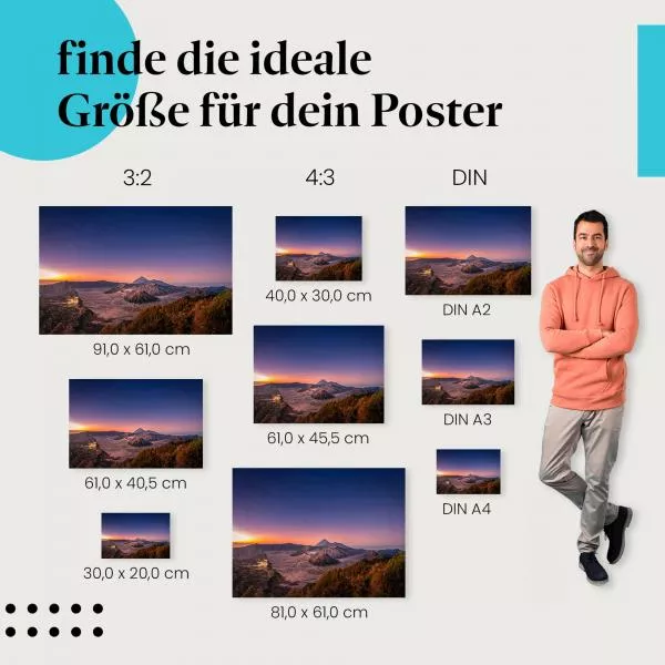 Vulkan Sonnenaufgang | Postereck 3139 Vulkan Sonnenaufgang | Postereck 3139