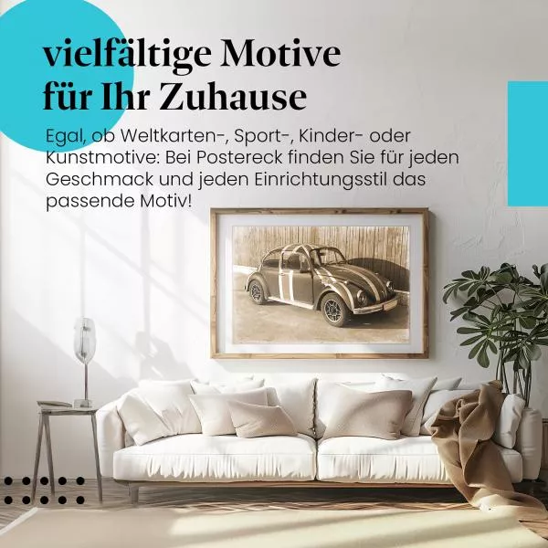 Oldtimer im Sepia – ein Klassiker | Postereck 1120 Oldtimer im Sepia – ein Klassiker | Postereck 1120