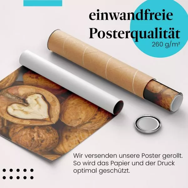 Walnuss-Herz: Liebe & Gesundheit | Postereck 1939 Walnuss-Herz: Liebe & Gesundheit | Postereck 1939