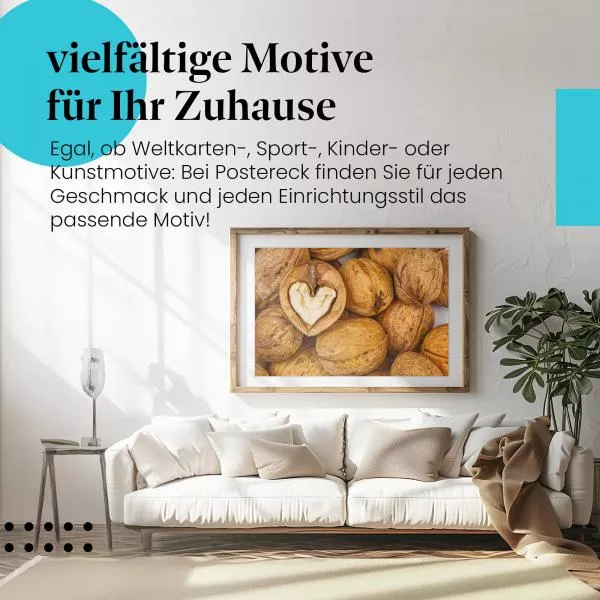 Walnuss-Herz: Liebe & Gesundheit | Postereck 1939 Walnuss-Herz: Liebe & Gesundheit | Postereck 1939