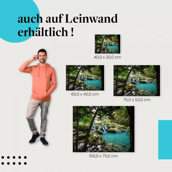 Wasserfall im Dschungel | Postereck 1218 Wasserfall im Dschungel | Postereck 1218