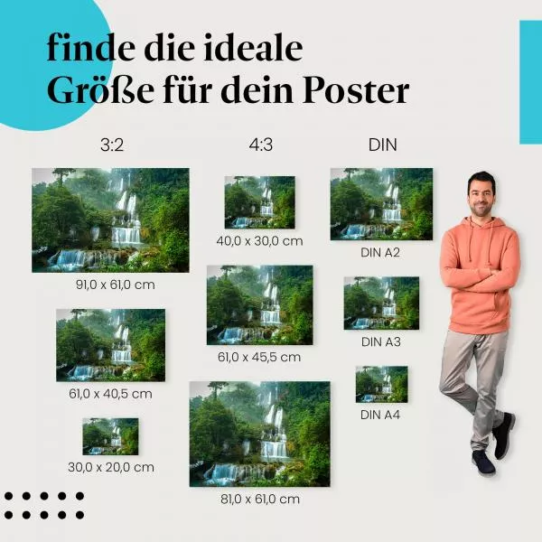 Dschungelwasserfall | Postereck 2985 Dschungelwasserfall | Postereck 2985
