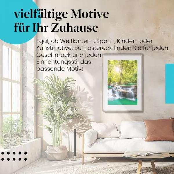 Märchenhafter Wasserfall | Postereck 3599 Märchenhafter Wasserfall | Postereck 3599