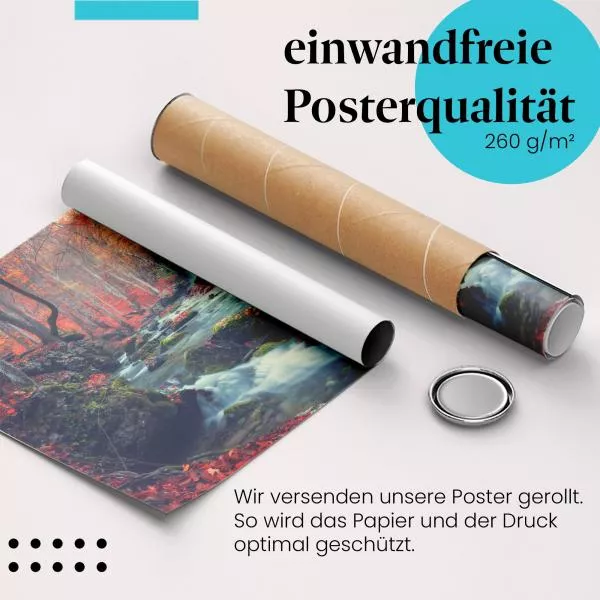 Herbstlicher Wasserfall | Postereck 2492 Herbstlicher Wasserfall | Postereck 2492